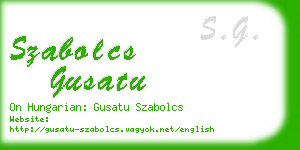 szabolcs gusatu business card
